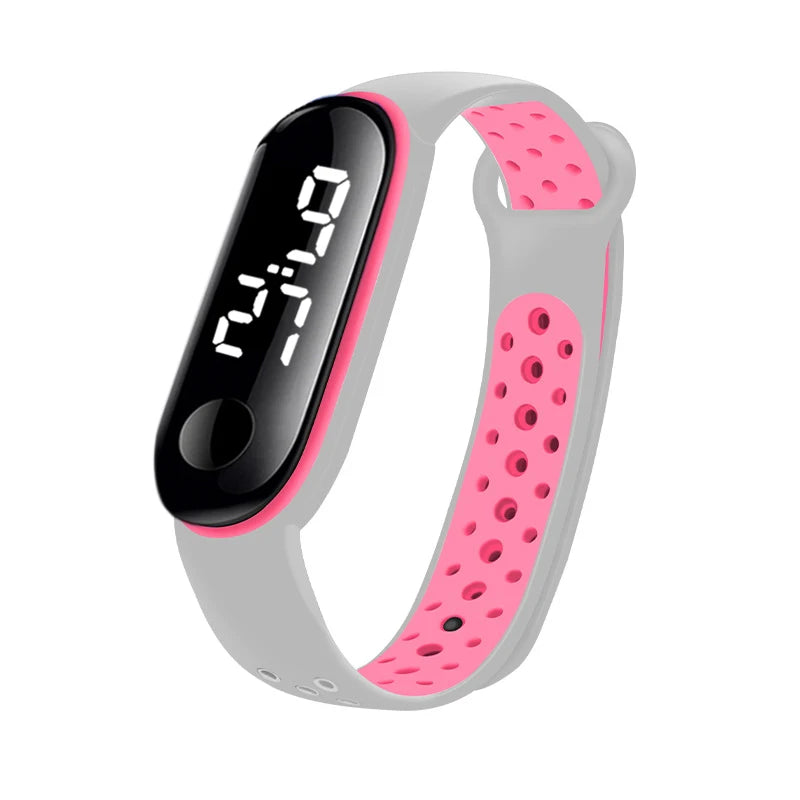 Montres numériques LED pour enfants, montre-bracelet en silicone pour garçons et filles, horloge de sport étanche, luxe, nouveau