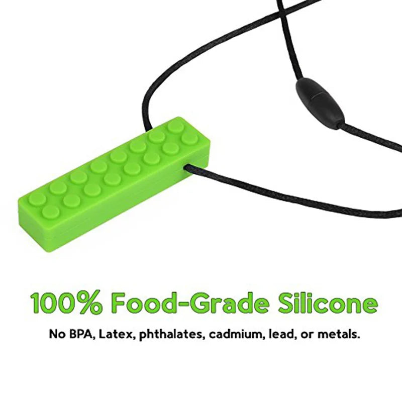 Anneau de dentition en Silicone pour bébé, 5 pièces, jouets sensoriels à croquer, collier sans BPA, qualité alimentaire, outils de moteur buccal