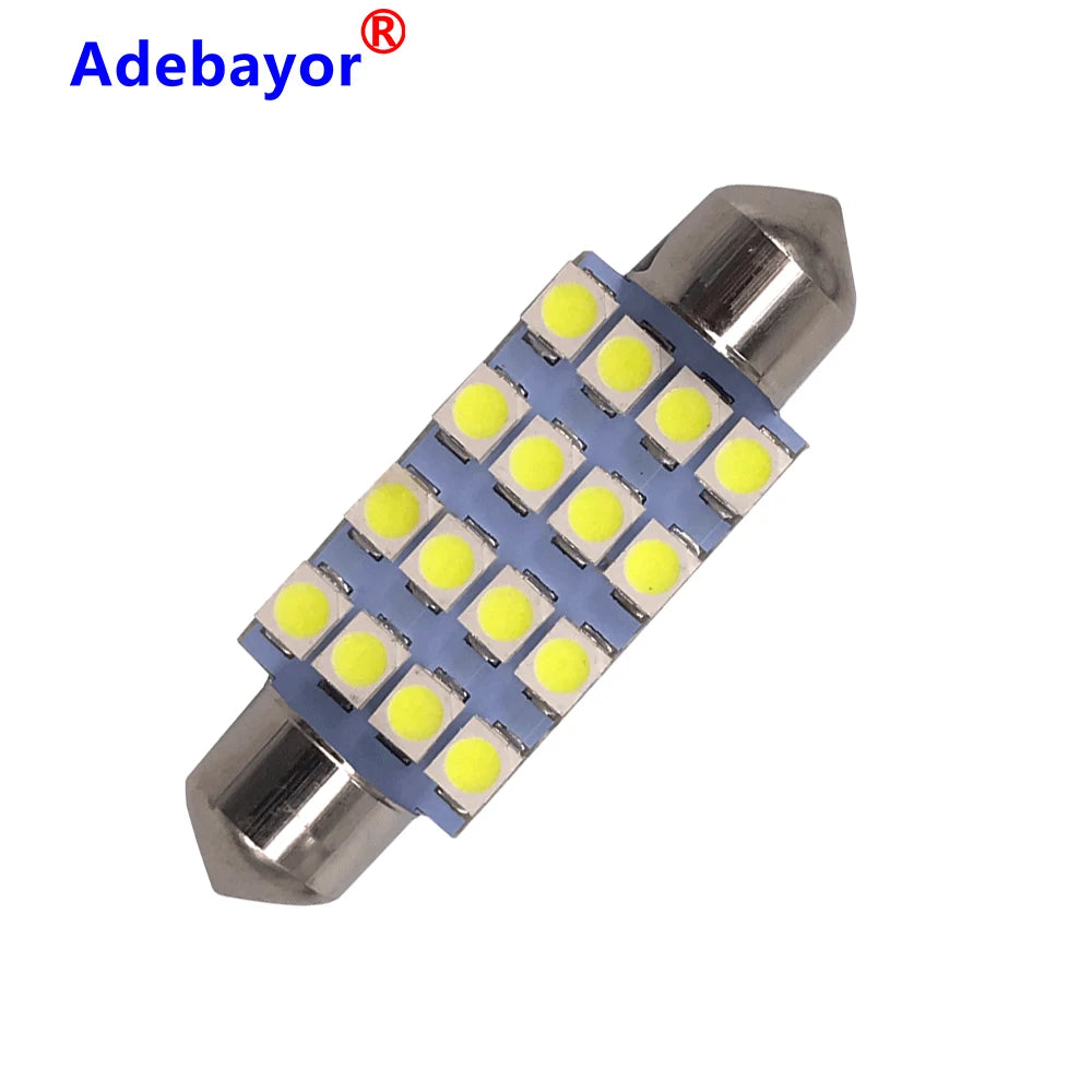 Festoon 1210 16smd 1pcs T5 1SMD Car Cob LED Lights, Auto Side Wedge Prada Board Gauge