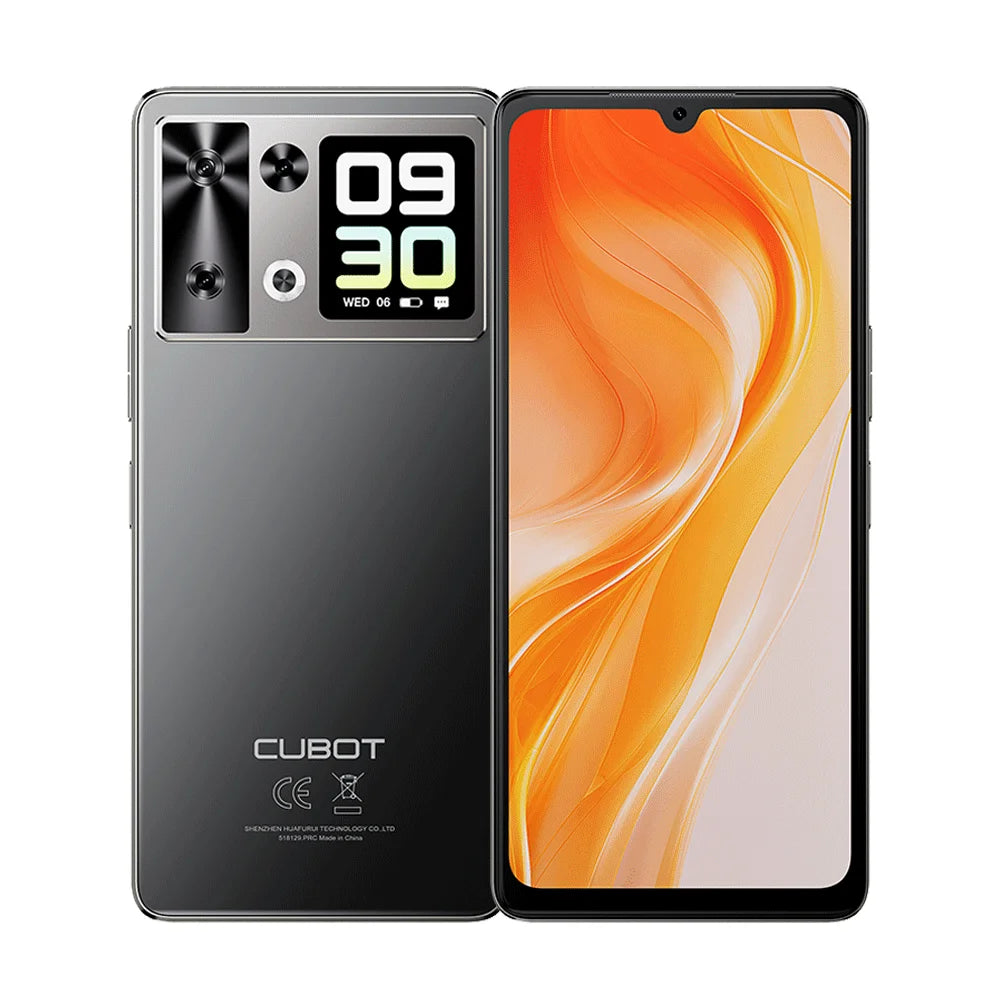 Smartphone Android 15 Cubot P90, écran 6,88 pouces 120 Hz, 24 Go  RAM (12 + 12 Go étendus), 256 Go ROM, processeur G100 Octa-core 2,2 GHz, appareil photo 64 MP, 5100 mAh, NFC, double haut-parleur, telephone portable 4G
