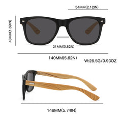 Lunettes de soleil rétro en forme de bambou, classiques, Vintage, UV400, unisexe, décontractées, pour usage quotidien en plein air