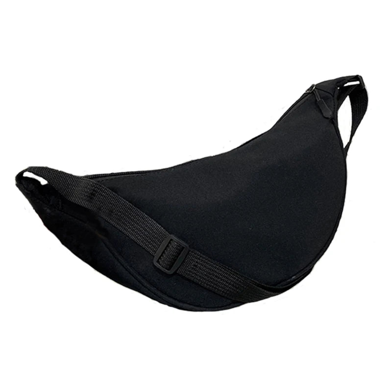 Women's bag – A round nylon bag with a shoulder strap, suitable for travel, school or shopping.