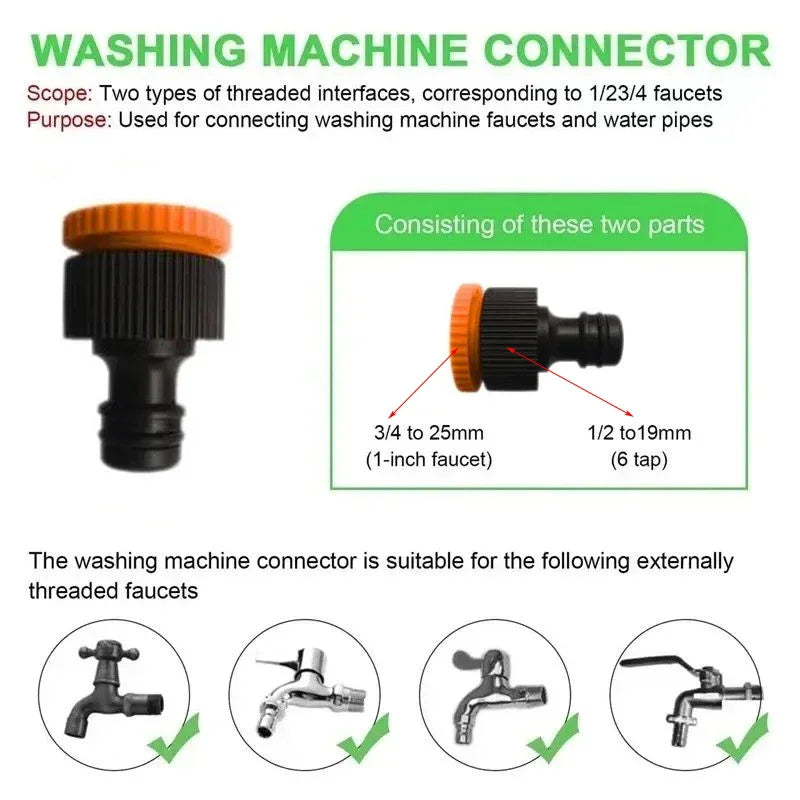 Tuyau magique extensible, lavage de voiture à haute pression, 7 fonctions de pulvérisation d'eau, pistolet à eau, tuyau d'arrosage de jardin domestique