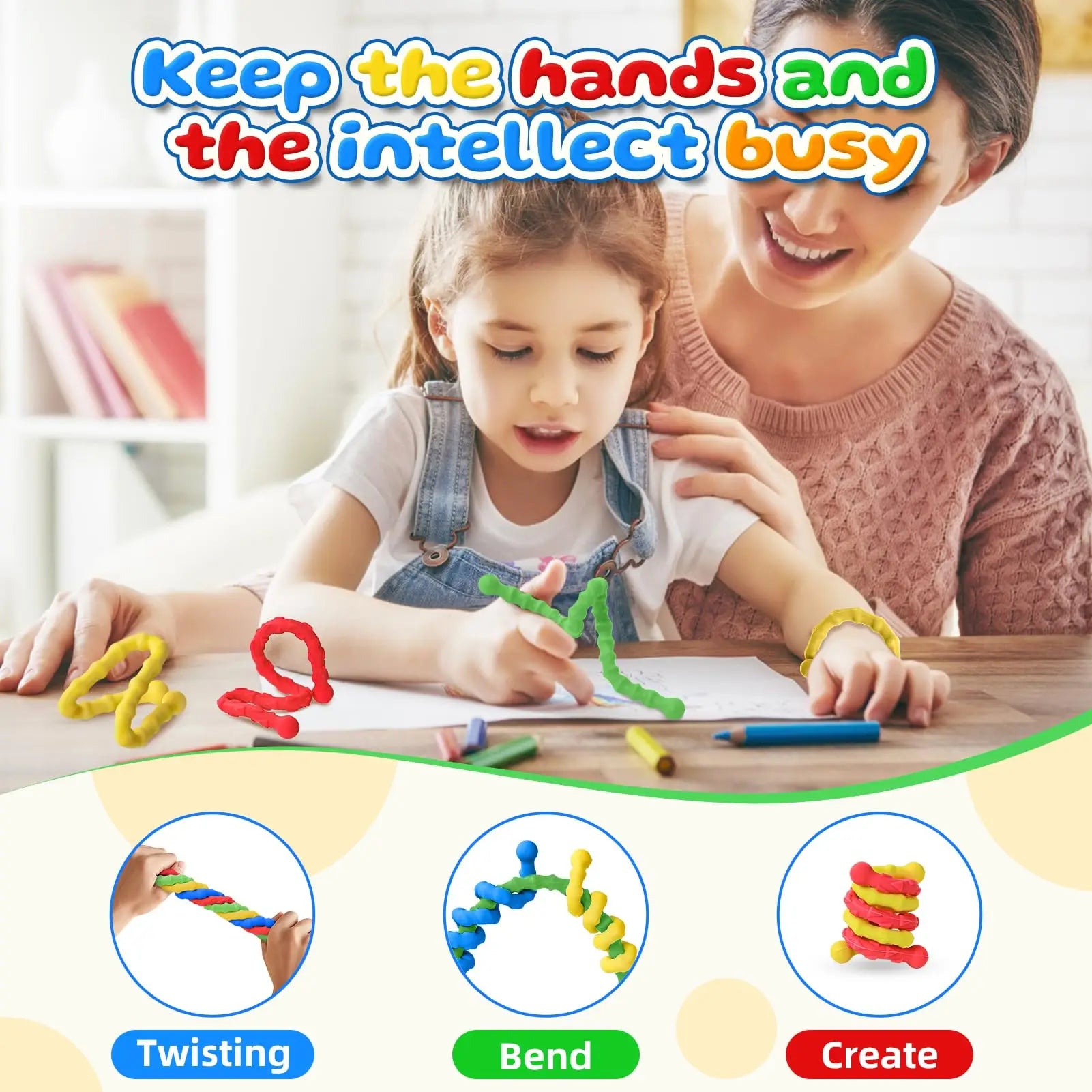 Bâton sensoriel en Silicone, jouets sensoriels Anti-Stress EDC Fidget pour enfants adultes tdah autisme anxiété Gadgets Antistress silencieux
