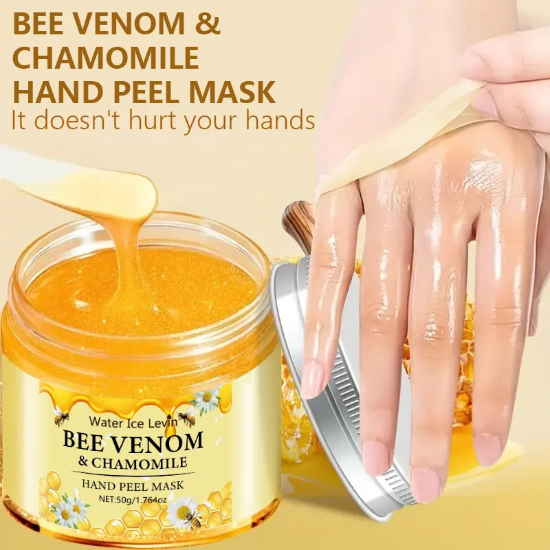 Vénin d'abeille camomille hydratant exfoliant cire pour les mains masque hydratant exfoliant nourrissant soin de la peau