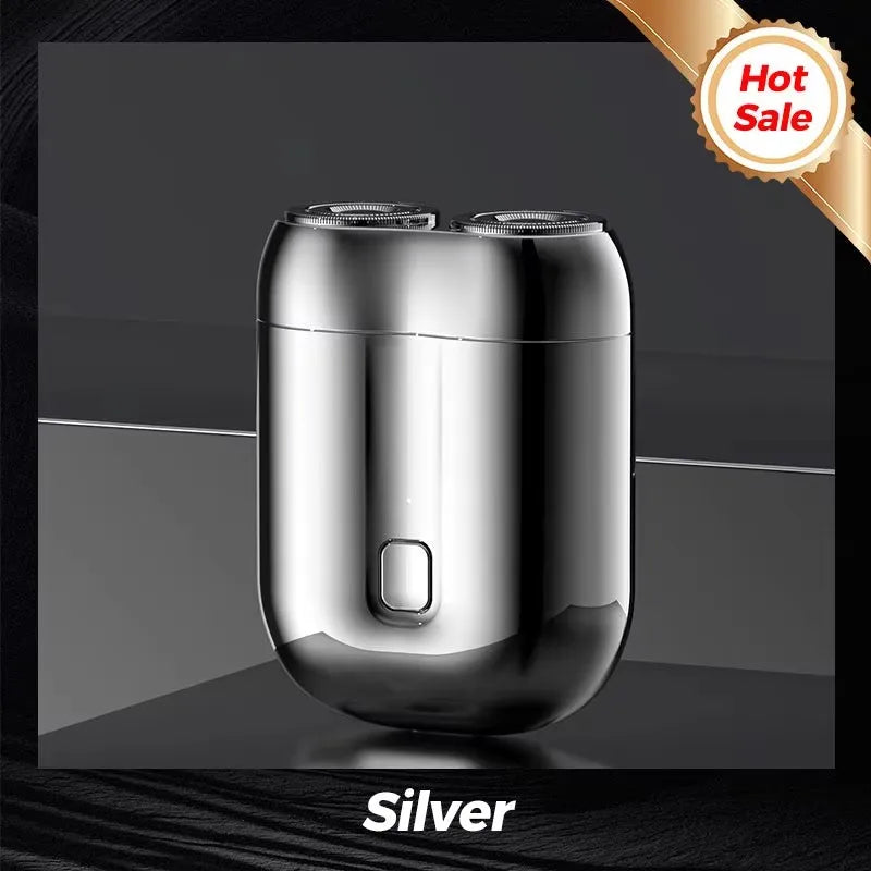2025 nouveau Mini rasage électrique Double tête amélioré aspiration magnétique hommes USB Rechargeable Portable étanche rasoir