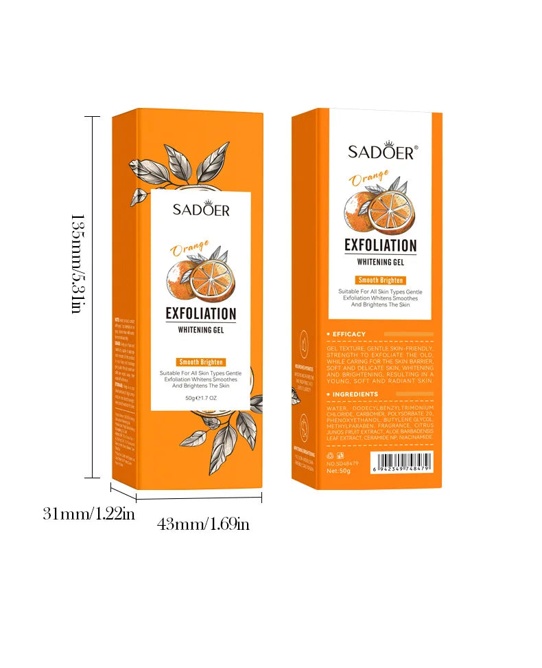 Revitalisez la peau acide de fruits Peeling Gel nettoyage du visage exfoliant Peeling gommage nettoyage en profondeur acné points noirs enlever visage nettoyant