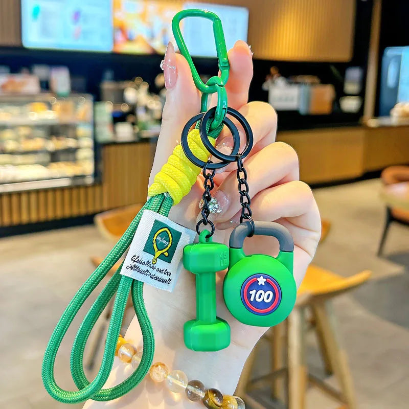 Porte-clés de Fitness pour les amateurs de gymnastique, cadeau Premium, accessoires pour les amateurs de sport, sacs d'entraînement, bouteilles d'eau, boucle en forme de D