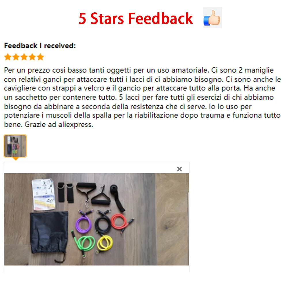 Ensemble de bandes de résistance de musculation, tendeur multifonction, ceinture d'entraînement musculaire, bandes élastiques, équipement de Fitness Portable