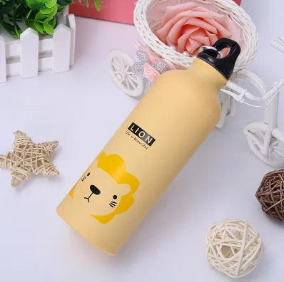 Bouteille d'eau animale mignonne pour enfants, bouteille de sport Portable en plein air, cyclisme, Camping, randonnée, bouteille d'eau scolaire cadeau