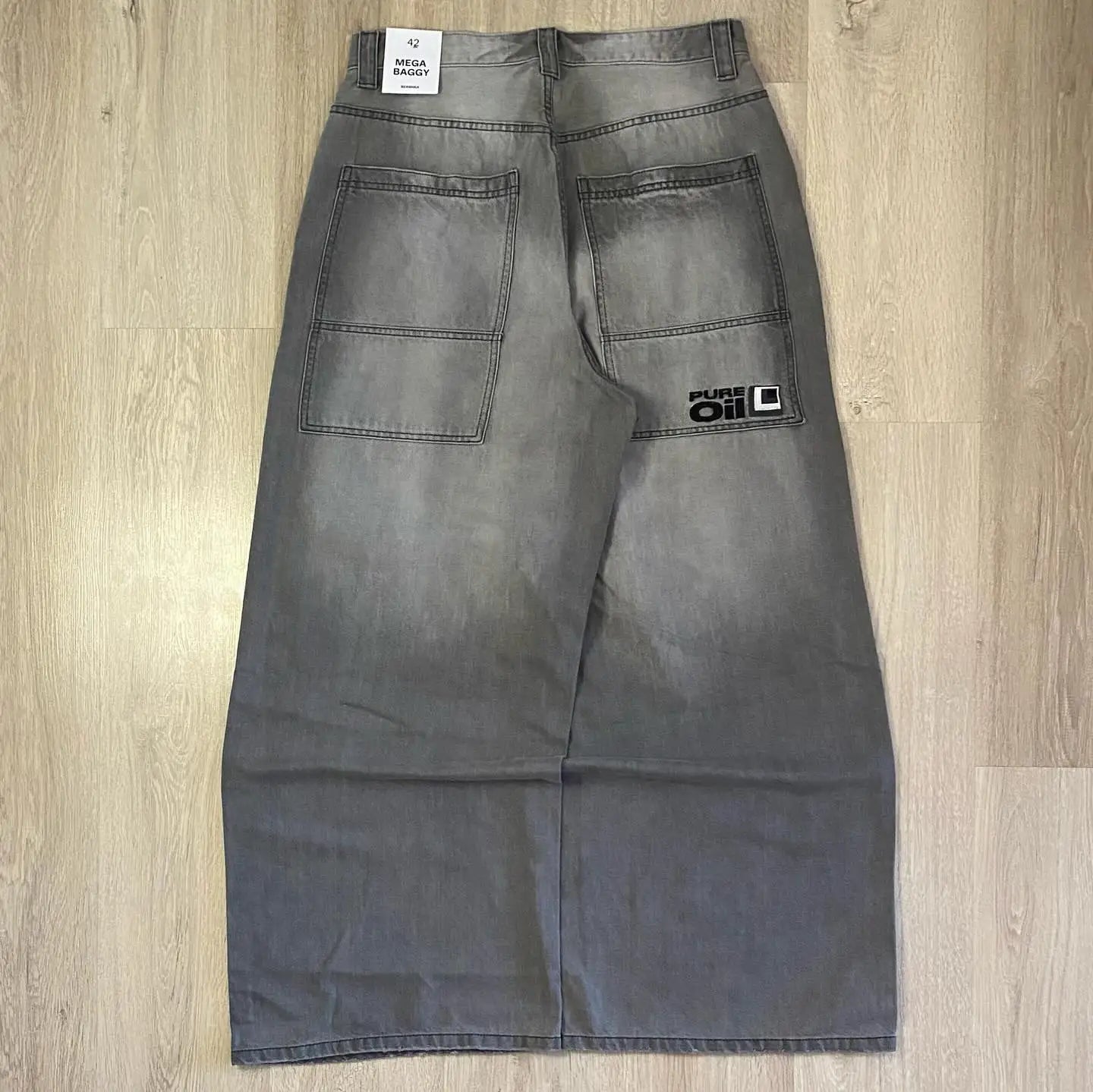 Jean Baggy Délavé à Poches Multiples pour Homme et Femme, Streetwear, Y2K, Hip-hop, Harajuku, Décontracté, Gothique, Taille Haute, Large, Surintendant, Nouvelle Collection