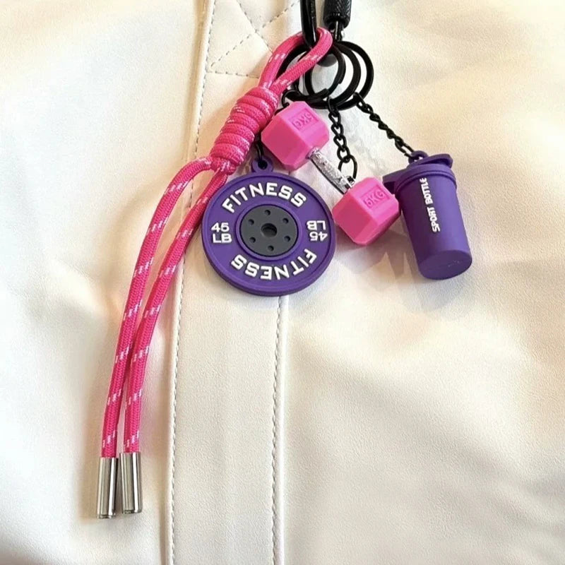 Porte-clés de Fitness pour les amateurs de gymnastique, cadeau Premium, accessoires pour les amateurs de sport, sacs d'entraînement, bouteilles d'eau, boucle en forme de D