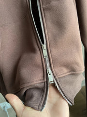 ETJ 2025 automne/hiver nouveau sport décontracté pour femmes surdimensionné sweat à capuche avec fermeture éclair jambe large vadrouille pantalons de survêtement ensemble 4174842