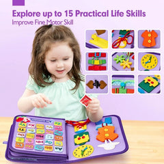 Planche occupée pour enfants, jouets Montessori, livres occupés et jouets sensoriels pour jeunes enfants, garçons et filles, cadeaux de tourisme créatifs