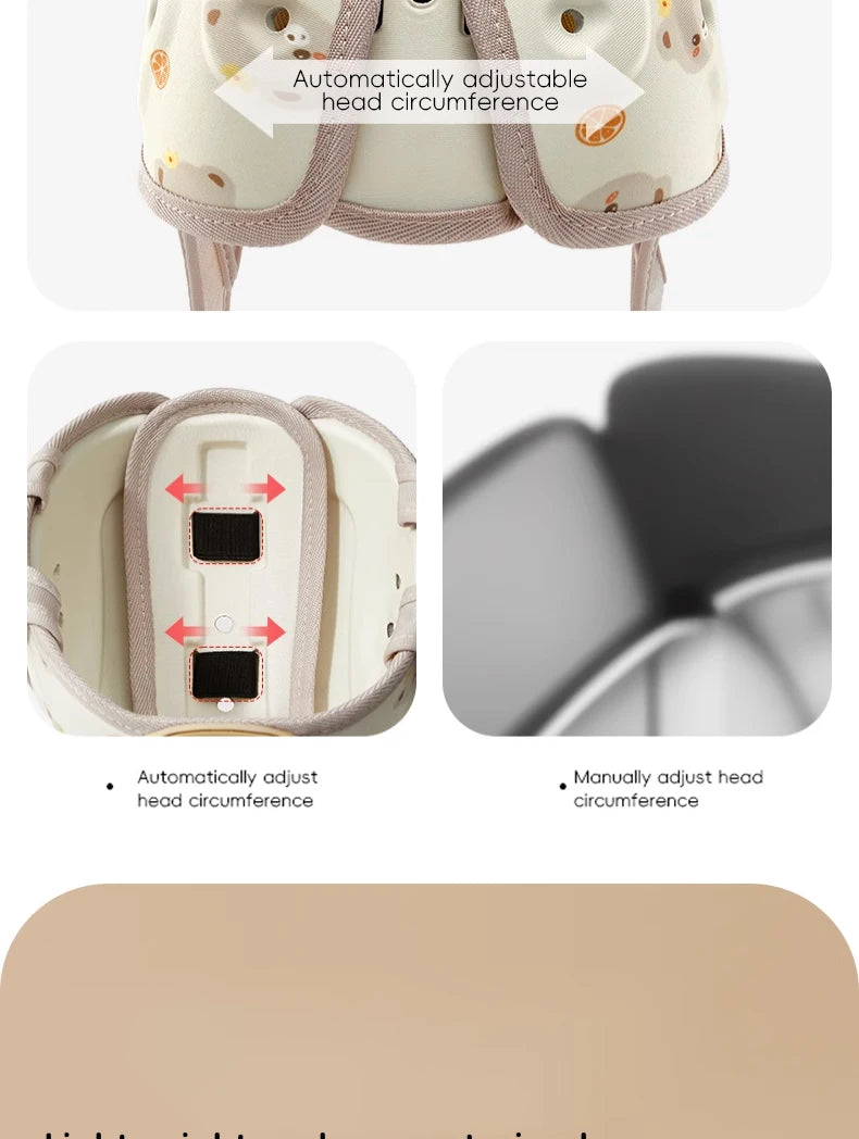 Chapeau de casque pour bébé, léger, Anti-Collision, Anti-chute, protection de marche rampante, chapeaux de protection de tête réglables pour nourrissons et enfants