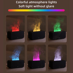 Nouveau Mini diffuseur d'arôme humidificateur d'air ultrasonique fabricant de brume fraîche brumisateur LED huile essentielle flamme lampe Difusor