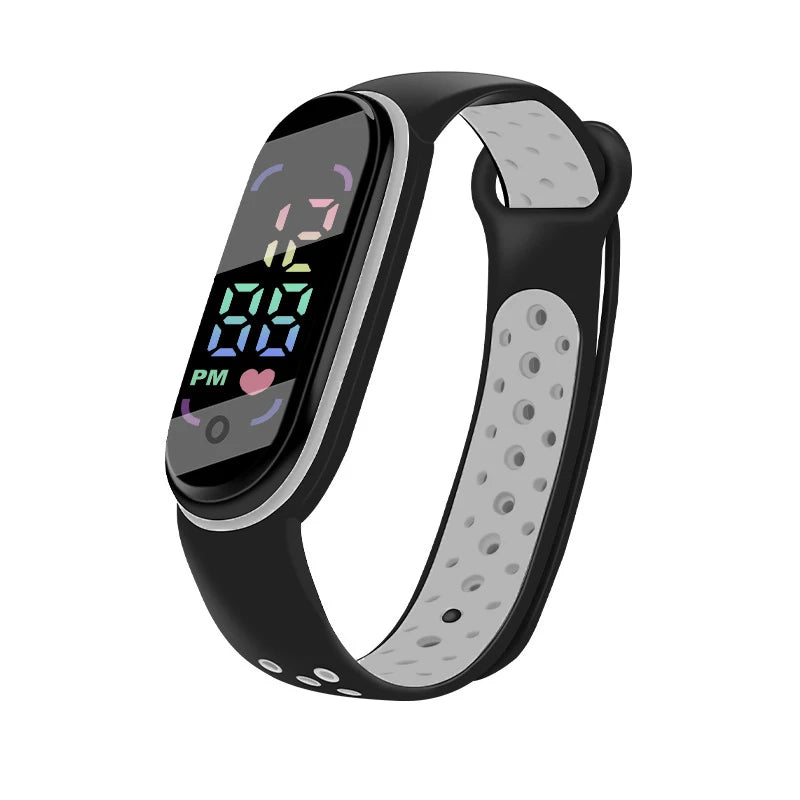 Montres numériques LED pour enfants, montre-bracelet en silicone pour garçons et filles, horloge de sport étanche, luxe, nouveau