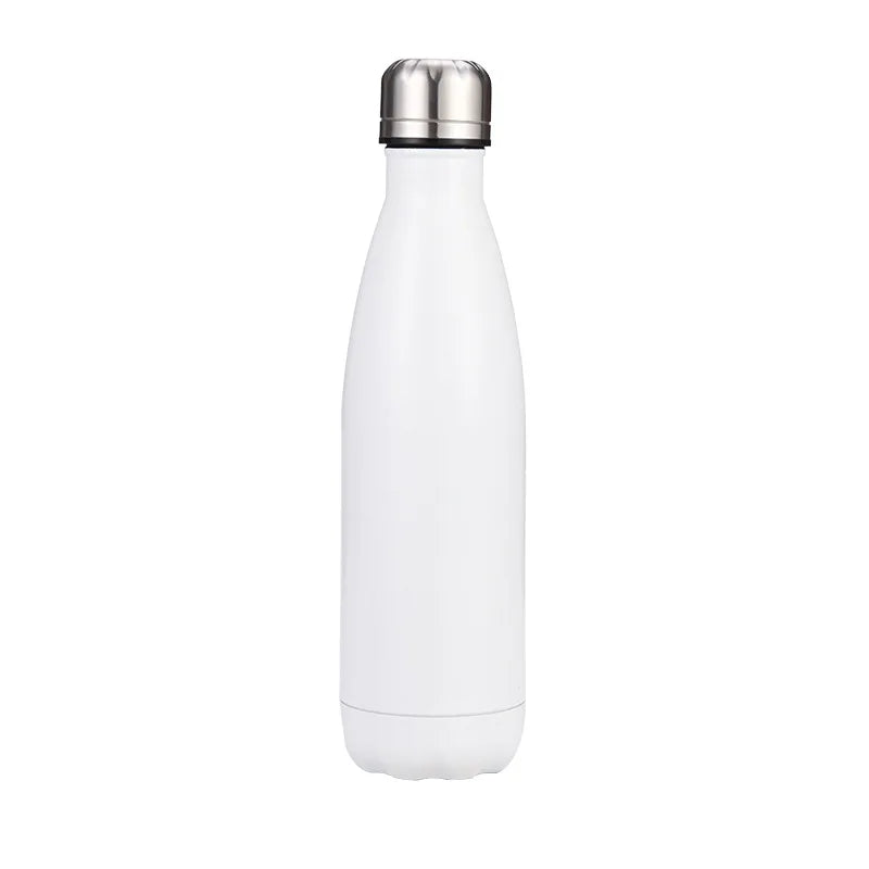 Bouteille d'eau isolée personnalisée en acier inoxydable avec nom et texte, isolation thermique, pour Noël ou toutes occasions