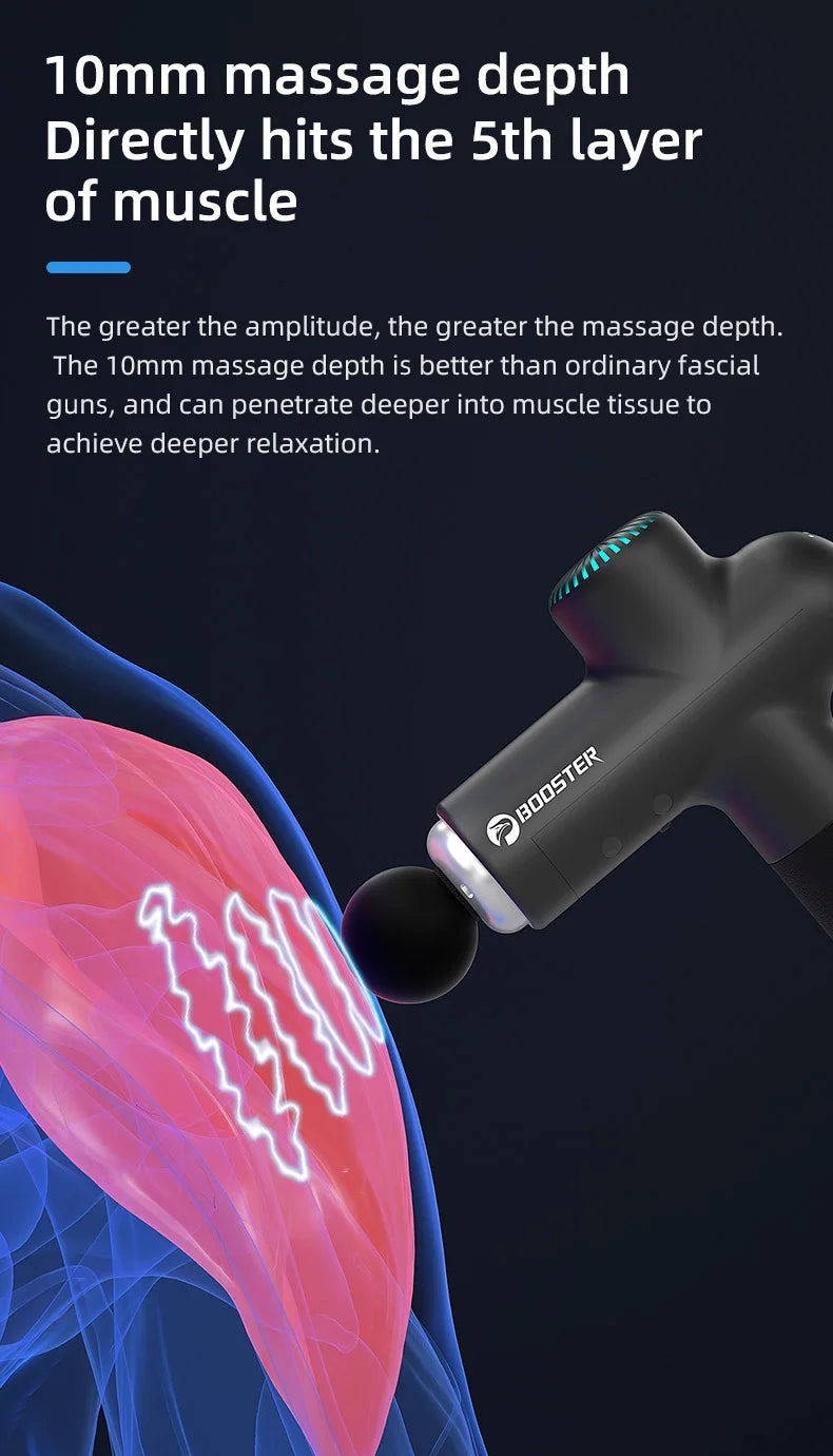 Booster-Pistolet de massage électrique pour le cou, 7.4V, Smart Hit, Fascia Gun, Body, Relaxation, Fitness, Muscle Ohio ag