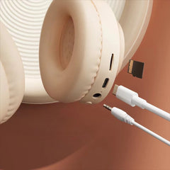 Écouteurs sans fil Bluetooth sur l'oreille casques stéréo HIFI réduction du bruit écouteurs de jeu de sport lecteur de musique avec micro cadeaux