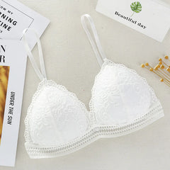 Soutien-gorge en dentelle, Sexy, décolleté en V profond, coupe Triangle, sans couture, Fitness, Yoga, sport, Lingerie, sous-vêtements, respirant, Push Up