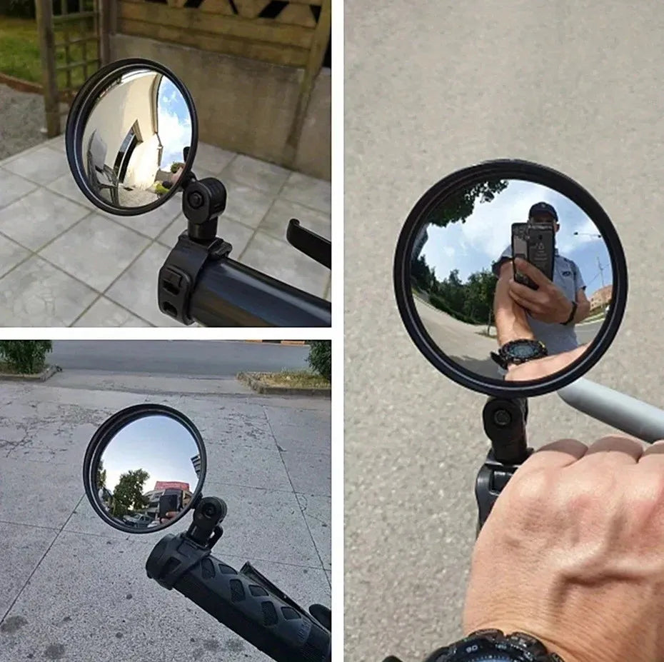 Side mirror for motorcycles, for safety view, turning left and right, Mini adjustable rearview mirror for cars