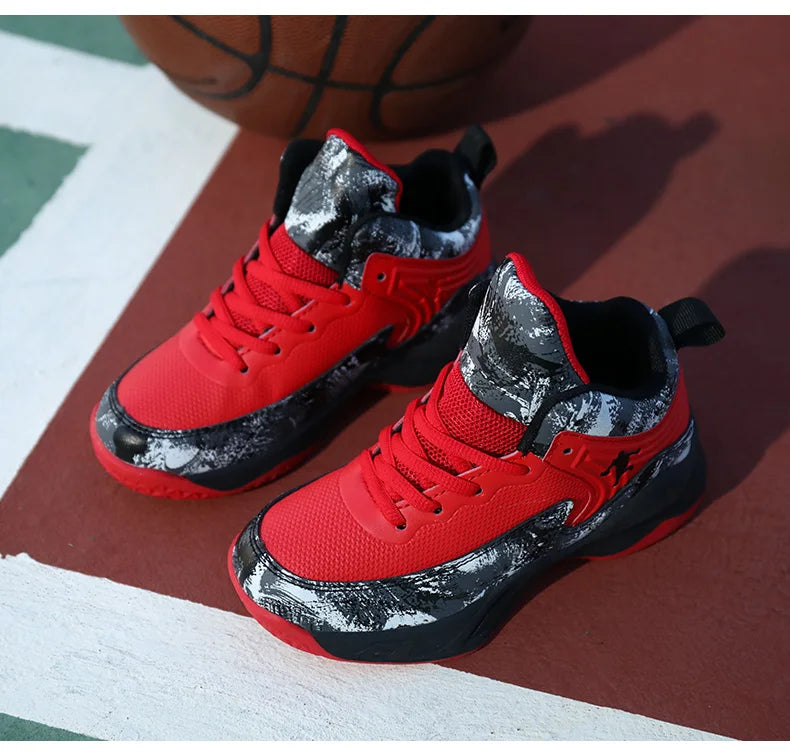 Chaussures de Basket-ball pour enfants, baskets d'extérieur antidérapantes, de sport, de course, d'entraînement, de marche