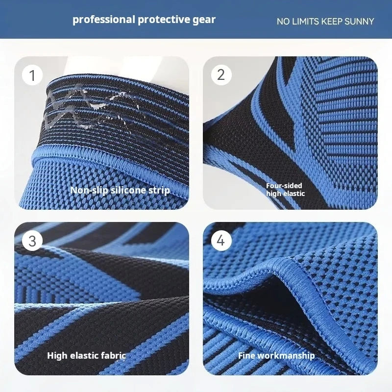 Men's slim summer sports, basketball, running, football, nylon, anti-slip protective gear, women's knee pads, autumn and winter