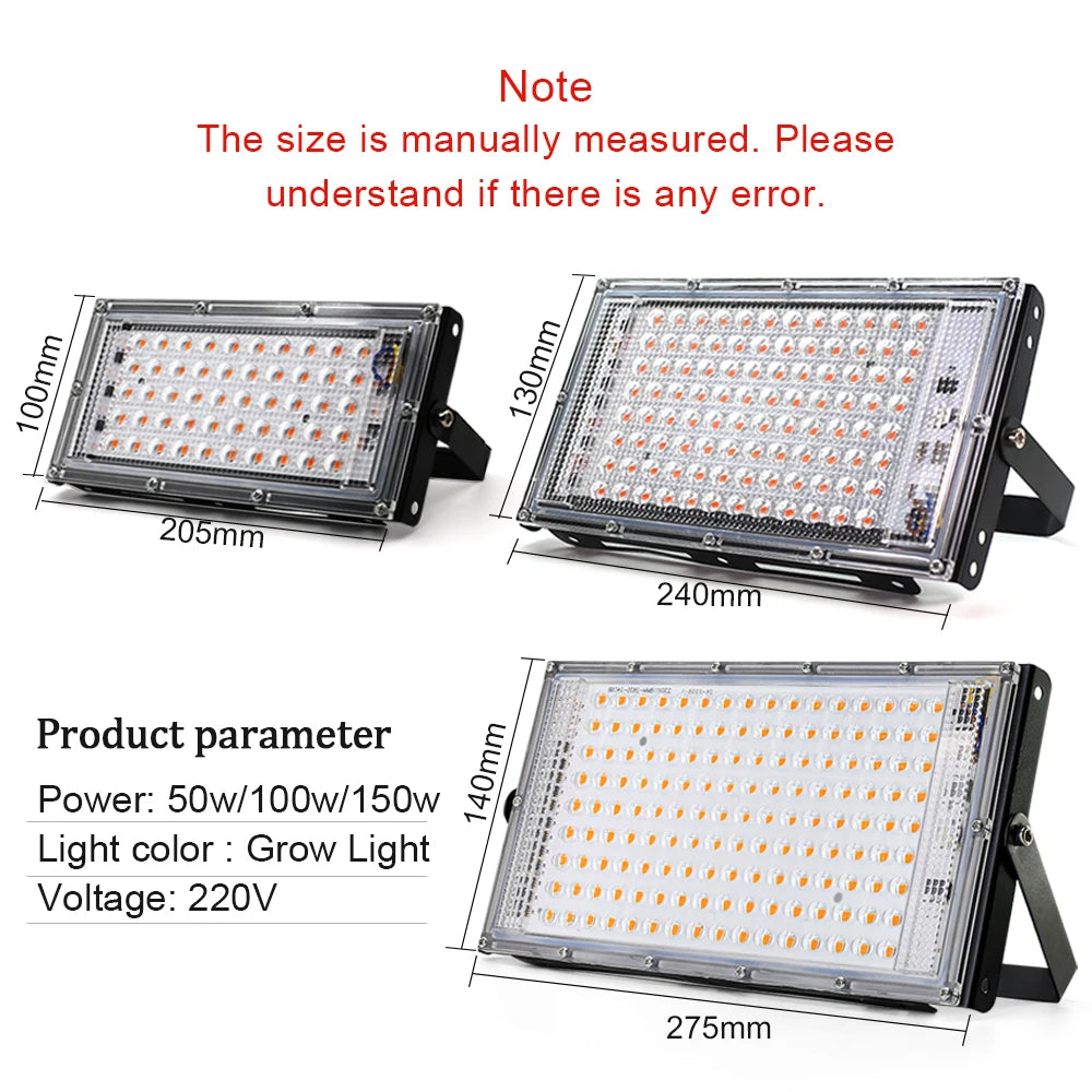 Éclairage LED étanche AC 220V IP65 projecteur extérieur projecteur 50W 100W 150W LED réflecteur lampadaire éclairage paysager