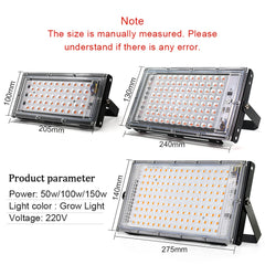 Éclairage LED étanche AC 220V IP65 projecteur extérieur projecteur 50W 100W 150W LED réflecteur lampadaire éclairage paysager