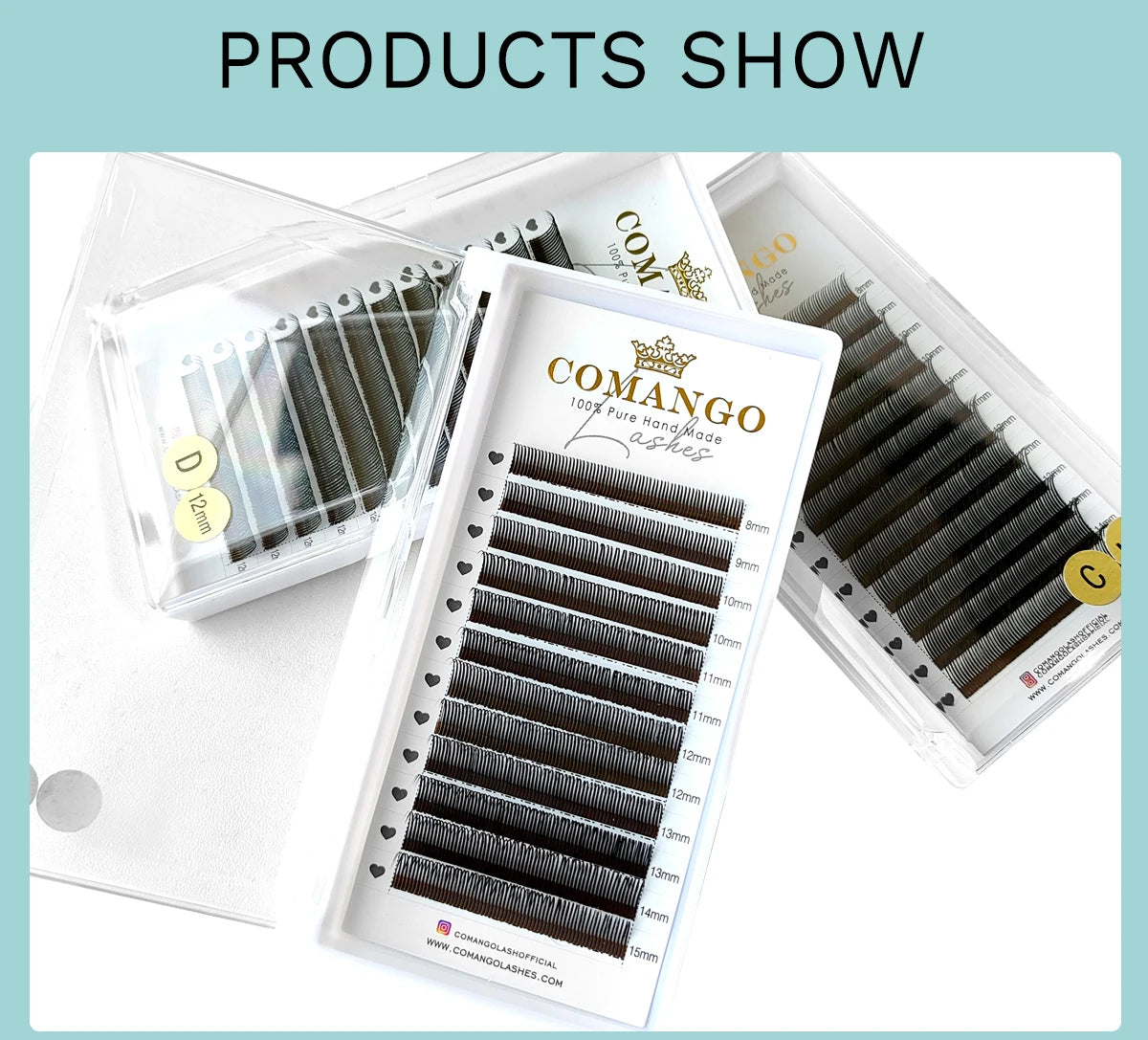 CoMango Qualité 5D Fée Fleur Flora Cils Préfabriqués Fans Cils Individuels Extension Maquillage Naturel Doux Fournisseur En Gros
