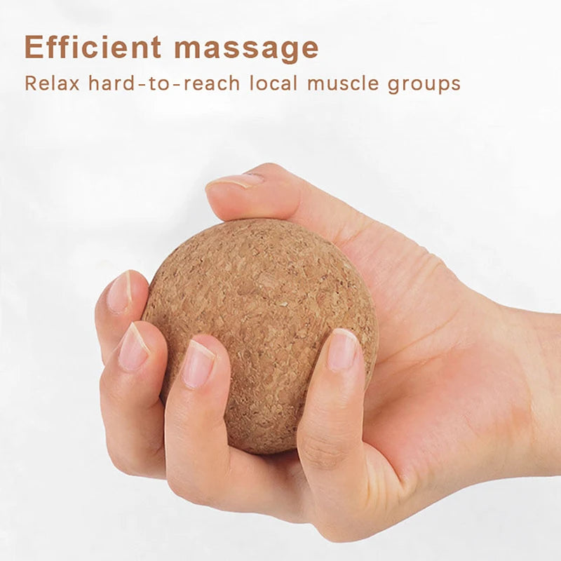 Boule de Massage en liège, Massage du dos, masseur de pieds, boule de Yoga, thérapie de libération de Tension, balle myofasciale, relaxation des Muscles, Point de déclenchement
