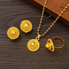 Bijoux Érythréens et Éthiopiens pour Femmes, Pendentif de la raq, Colliers, Boucles d'Oreilles, Bague, Chaîne de Sauna, Document en Or, Cadeau de Produits de Désherbage Africain