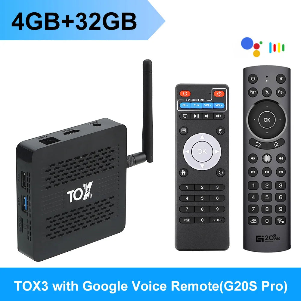 TOBERY-Boîtier Smart TV Android 11, Amlogic S905tage, 4 Go/32 Go, WiFi 1000m, BT, 4K, lecteur multimédia décodeur