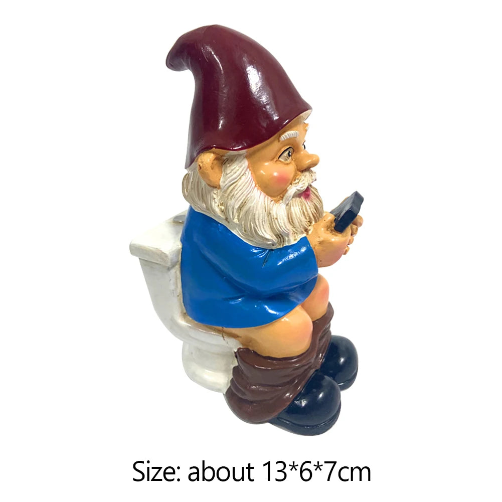 Miniature garden gnome ornaments, garden gnome, Auckland figurine, crafts, yard decoration in intensified resin