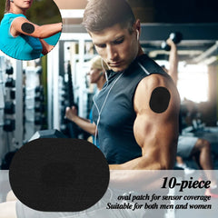 Patch Adhésif Anti-Transpiration pour Capteur Invisible, Autocollant artificiel astique, Portable, pour Moniteur de Glycémie, 10 Pièces