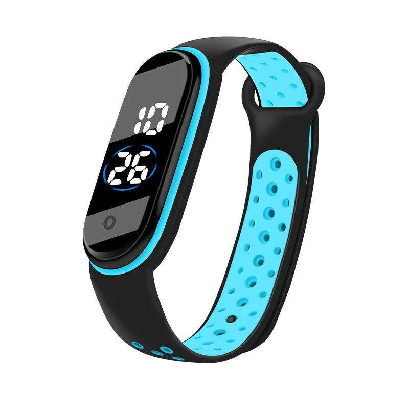 Montres numériques LED pour enfants, montre-bracelet en silicone pour garçons et filles, horloge de sport étanche, luxe, nouveau