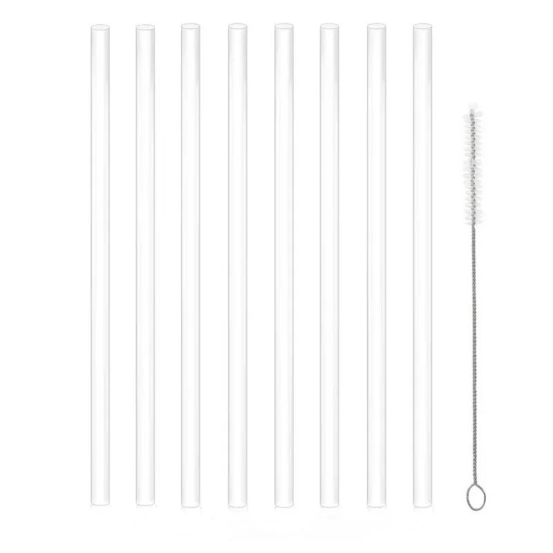 Paille de rechange réutilisable avec brosse pour livres, gobelet en plastique transparent, compatible avec Stan, 40 oz, 30 oz, 6 paquets