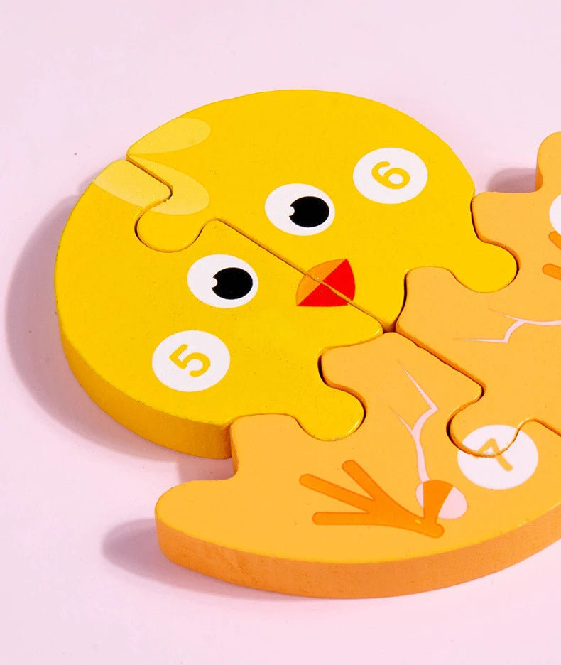 Jouet bébé en bois Puzzle 3D jouets cycle de vie puzzle dessin animé Puzzle pour enfants bébé éducation précoce Intelligence pour les enfants
