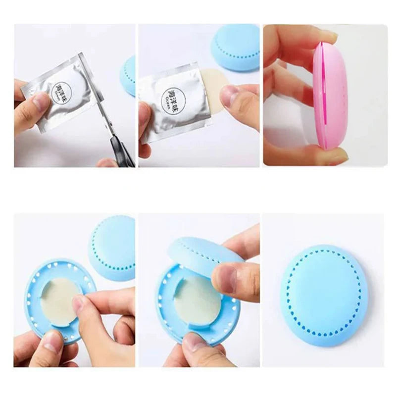 Désodorisant solide, diffuseur de déodorant de toilette, boîte de diffuseur ronde à coller, boîte de désodorisant de placard de maison, bâton n'importe où