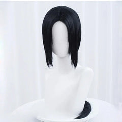 Anime Uchiha Itachi Cosplay perruque Itachi Uchiha longue ligne droite noir résistant à la chaleur cheveux synthétiques Cosplay perruques