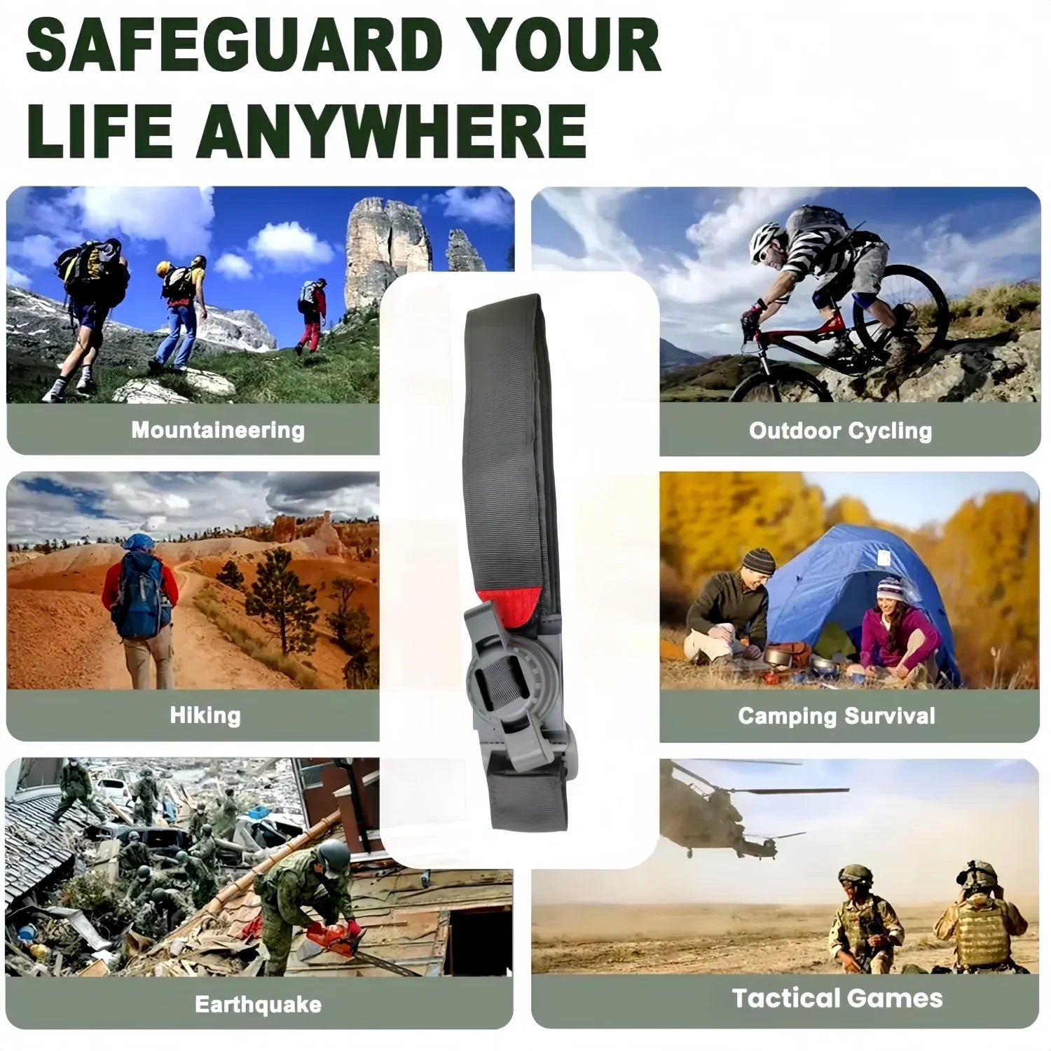 Garrot de mise à niveau, garrot rotatif pour premiers secours tactiques, préparation aux situations en plein air, le plus rapide, le plus sûr, le plus efficace, 1 paquet