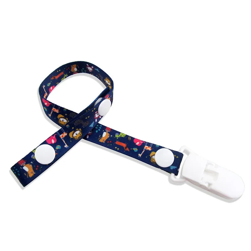 1pc bébé sucette Clips chaîne matériau confortable mignon factice pince titulaire mamelons enfants dessin animé attache-sucette attache-sucette