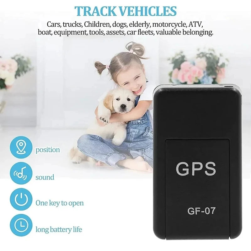 Mini traceur GPS universel GF-07, voiture, vélo, animaux domestiques, enfants, personnes âgées, suivi en temps réel, localisateur magnétique Anti-perte puissant