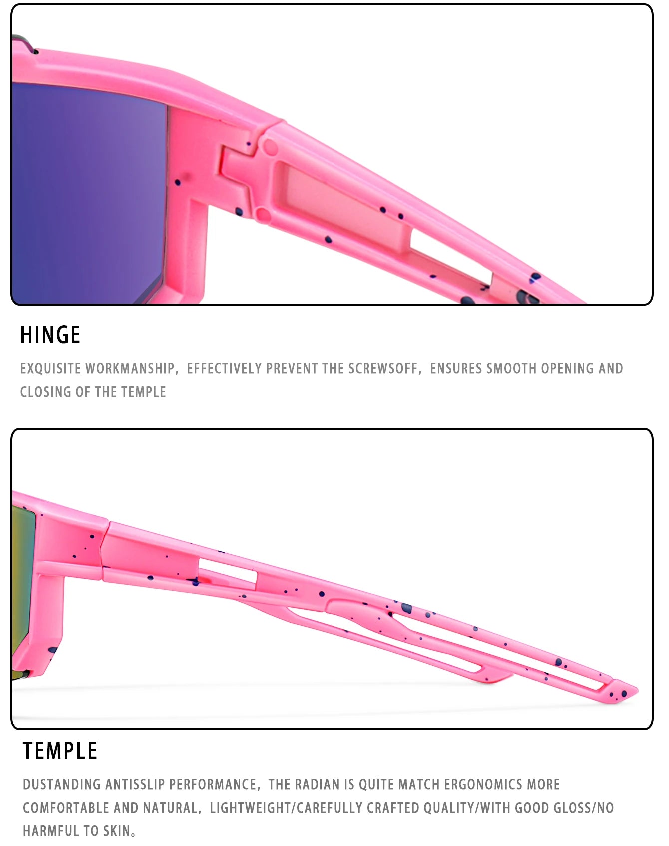Lunettes de soleil de baseball pour enfants de 3 à 8 ans, lunettes de vélo d'extérieur pour garçons et filles, lunettes de sport pour jeunes, lunettes de camping pour enfants, lunettes de vélo VTT, UV400