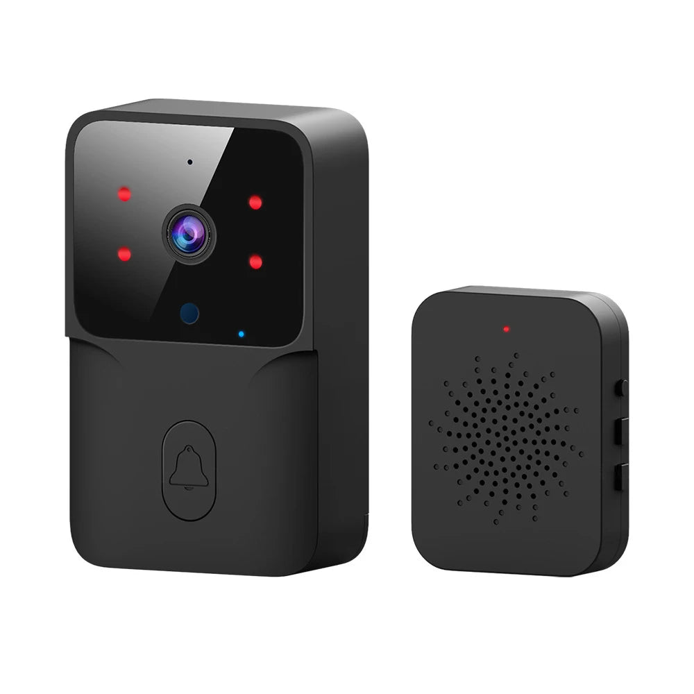 Sonnette vidéo WiFi sans fil, caméra HD, alarme IR, sécurité, maison intelligente, interphone WiFi pour la maison