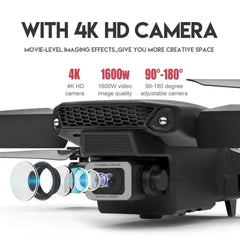 Elite E88 2024 RC Drone – 4K Ultra HD Camera | Foldable and Portable | Altitude Hold | Perfect Gift for Adults and Children