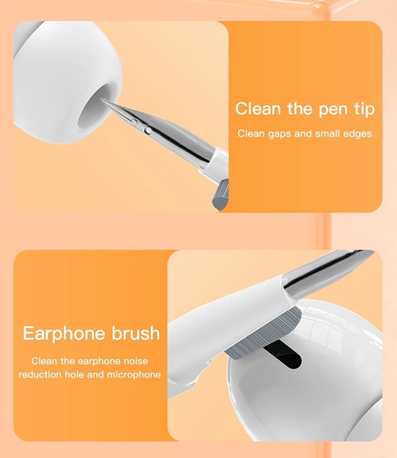 Kit de livres multi-outils pour ordinateur portable, tablette, téléphone, ordinateur portable, kit de nettoyage de clavier portable, brosse de nettoyage pour écouteurs, Airpod, 20 en 1