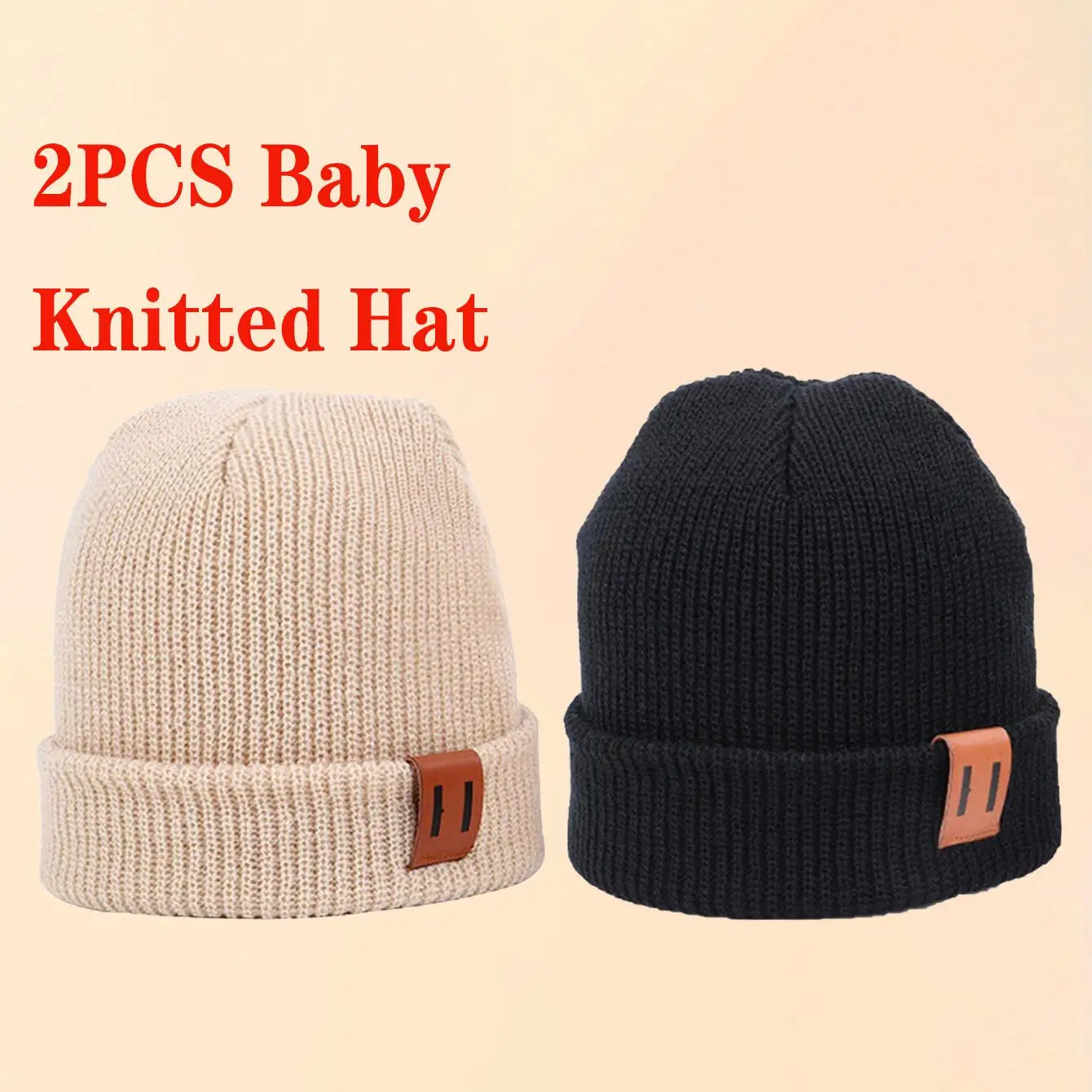 1/2/3 pièces tricoté hiver bébé chapeaux pour enfants garder nouveau-né infantile bonnets pour garçons filles bébé accessoires nouveau-né