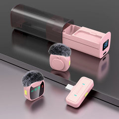Mini Microphone sans fil professionnel avec étui de chargement de tiroir pour iPhone Android double Microphone Lavalier pour l'enregistrement vidéo